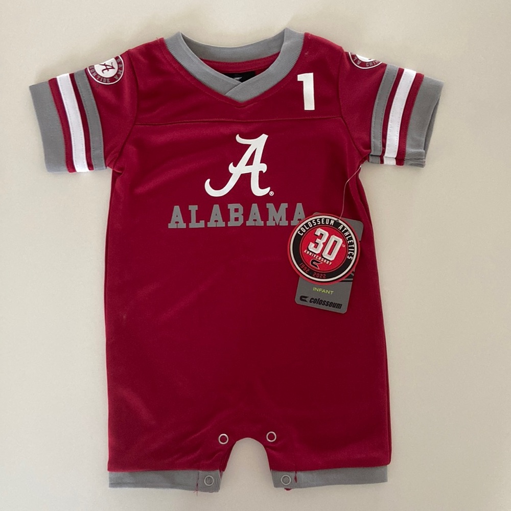 NWT Alabama Jersey Onesie 3-6mo